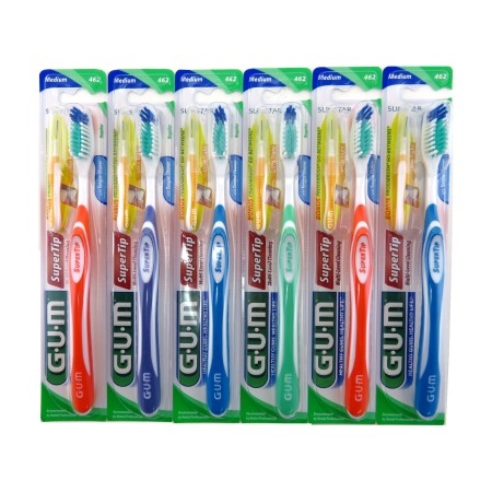 Gum Toothbrush Super Tip Medium (6 Pieces)