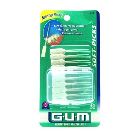 Gum Soft Picks 40 Count (6 Pieces)
