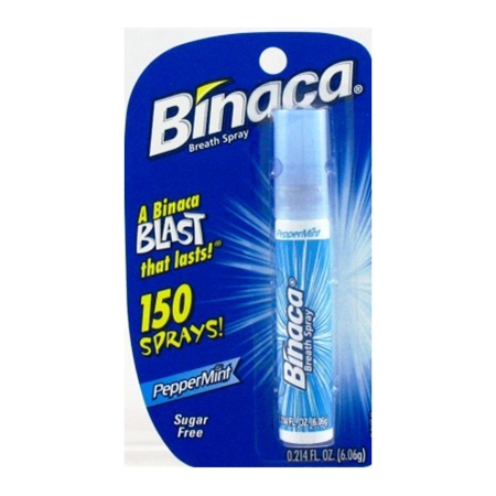 Binaca Breath Spray Peppermint (6 Pieces)