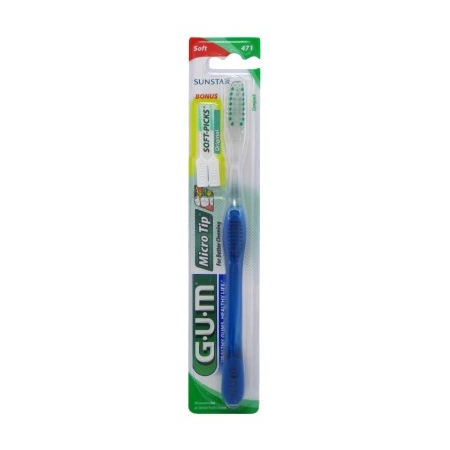 Gum Toothbrush Micro Tip Compact (6 Pieces) Soft