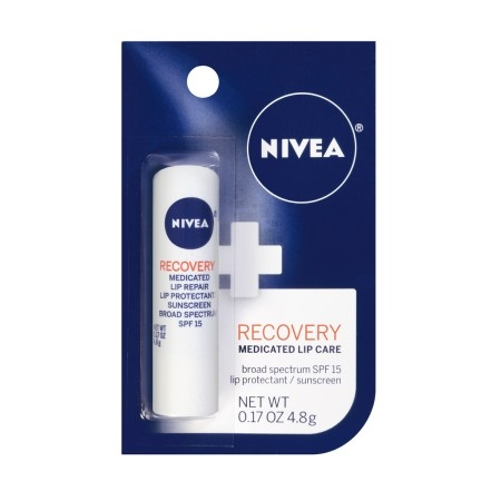 Nivea Recovery Medicated Lip Care Spf#15 0.17oz (6 Pieces)