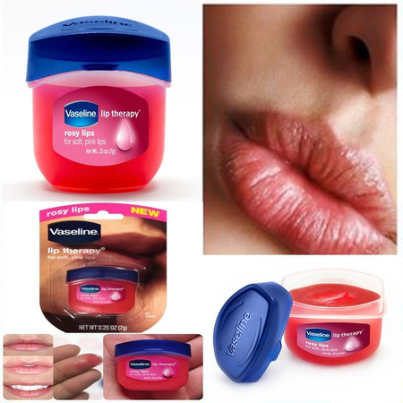 Vaseline Lip Therapy Rosy Lips 0.25oz Jar (8 Pieces) Display