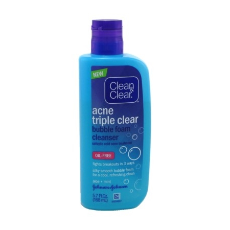 Clean & Clear Acne Triple Clr Cleanser Bubble Foam 5.7oz