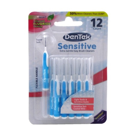 Dentek Easy Brush Cleaners Sensitive 12 Count