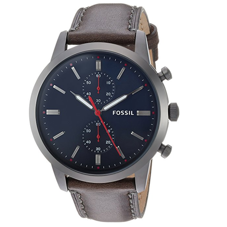 Đồng hồ Fossil Townsman 44mm Chronograph Leather Watch