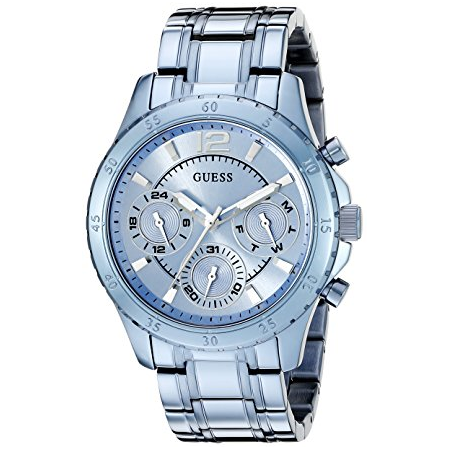 Đồng hồ GUESS Women's U0704L2 Iconic Sky Blue Watch with Multi-Function Dial