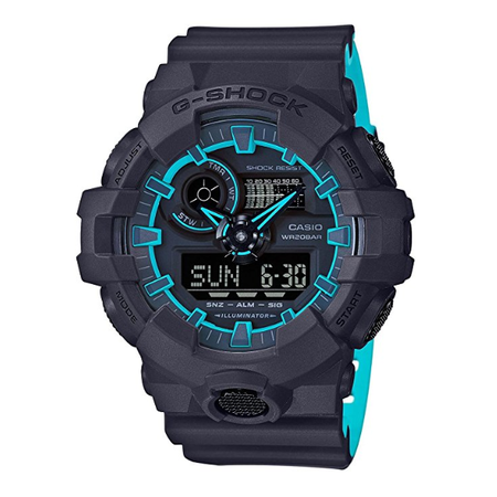 Đồng hồ Casio GA700SE-1A2 Navy Blue 53.4mm Resin G-Shock GA-700 Men's Watch