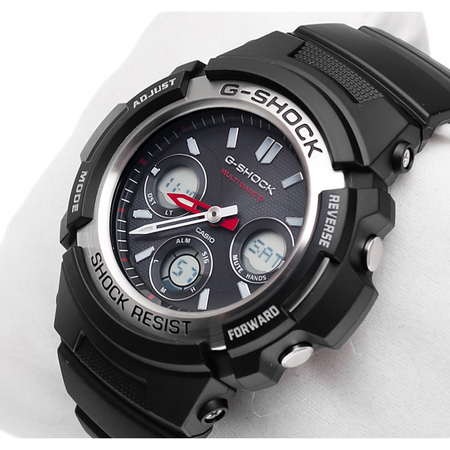 Đồng hồ G-Shock AWG-M100-1ACR Men's Tough Solar Atomic Black Resin Sport Watch 4.2 out of 5 stars    318 customer reviews  | 52 answered questions