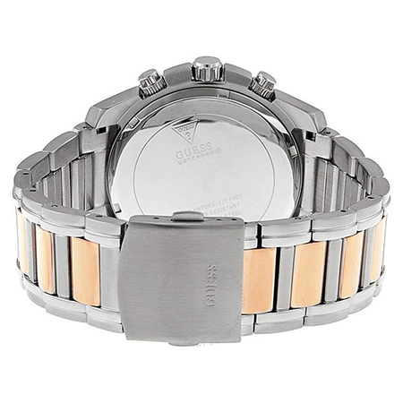 Đồng hồ Guess Chronograph Silver Dial Plated Stainless Steel Bracelet Men watch Japanese Quartz (U0165G2)