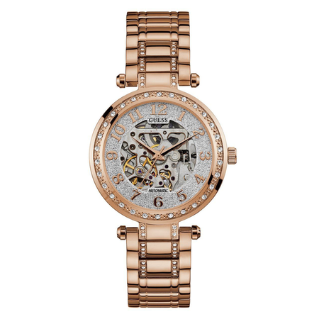 Đồng hồ GUESS Rose Gold Tone Automatic Stainless Steel Ladies Classic Watch U1015L2