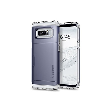 Spigen Crystal Wallet Case for Samsung Galaxy Note 8 - Orchid Grey