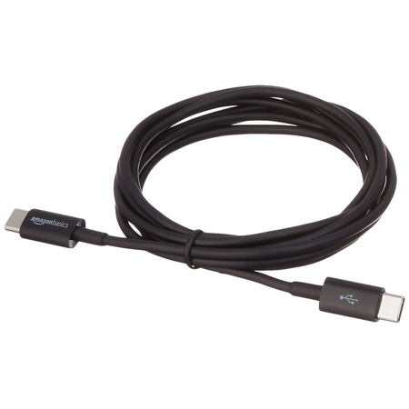Dây cáp AmazonBasics USB Type-C to USB Type-C 2.0 Cable - 6 Feet (1.8 Meters) - Black