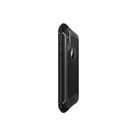 Spigen Pro Guard Case w/ Tempered Glass for Apple iPhone X - Gunmetal