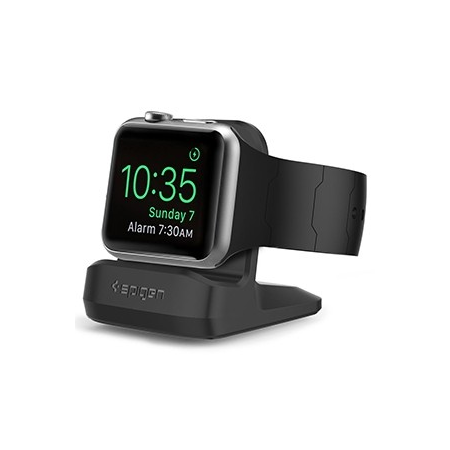 Spigen S350 Night Stand Holder for Apple Watch - Black - Retail Packaged