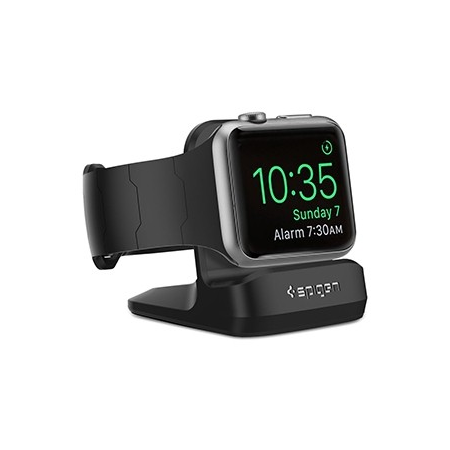 Spigen S350 Night Stand Holder for Apple Watch - Black - Retail Packaged