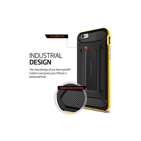 Spigen Neo Hybrid Carbon Case for Apple iPhone 6 / 6S - Reventon Yellow