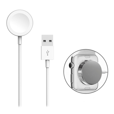 Dây sạc Apple Watch 1M Magnetic Charging Cable, White