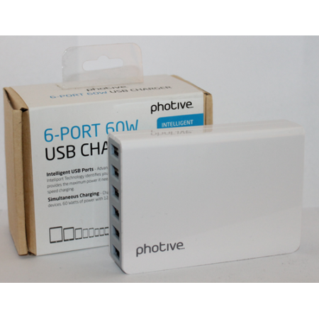 Sạc Photive 6 cổng USB 60W - NEW