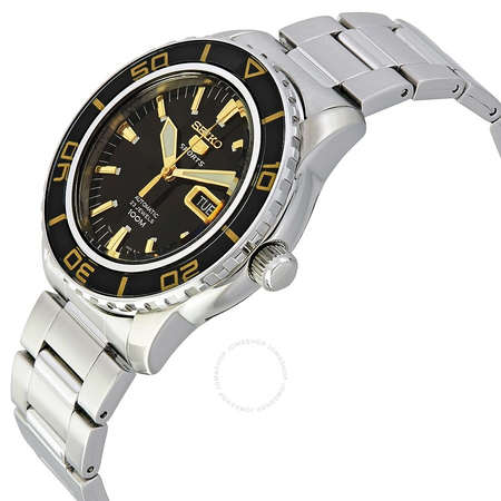 Seiko Fifty Five Fathoms Automatic Black Dial Stainless Steel Men's Watch SNZH57