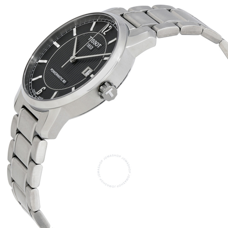 Tissot T-Classic Titanium Automatic Black Dial Men's Watch T0874074405700 T087.407.44.057.00