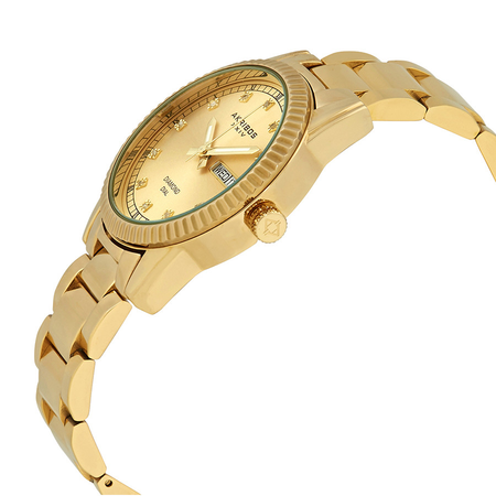 Akribos XXIV Gold Tone Dial Ladies Gold Tone Watch AK965YG