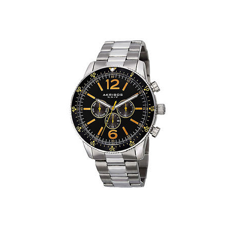 Akribos XXIV Black Dial Multi-function Men's Watch AK768SSB