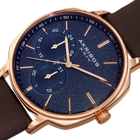 Akribos XXIV Blue Dial Men's Watch AK1022RGBR