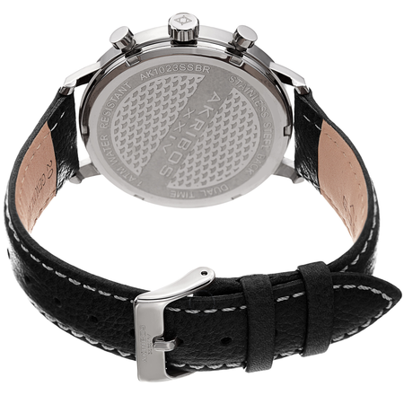 Akribos XXIV Black Dial Dual Time Men's Watch AK1023BK