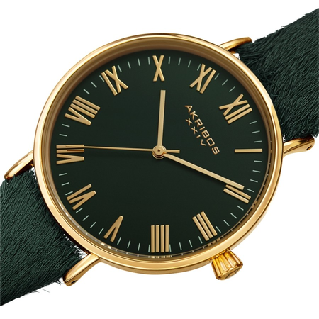 Akribos XXIV Green Dial Ladies Watch AK1081GN