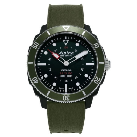 Alpina Seastrong Horological Quartz Black Dial Men's Watch AL-282LBGR4V6