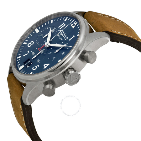 Alpina Starttimer Pilot Chronograph Blue Dial Men's Watch AL-372N4S6