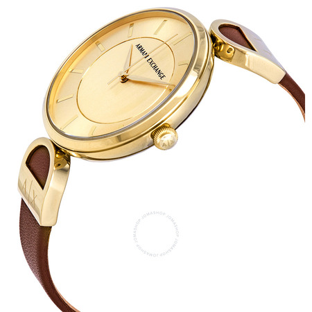 Armani Exchange Gold Dial Ladies Watch AX5324
