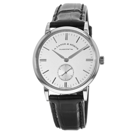 A. Lange & Sohne A. Lange and Sohne Saxonia Silver Dial 18K White Gold Men's Watch 219.026