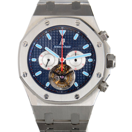 Audemars Piguet Royal Oak Tourbillon Blue Dial Stainless Steel Men's Watch 25977ST.OO.1205ST.01