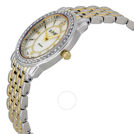 August Steiner Two-tone Metal Diamond Ladies Watch AS8043TTG
