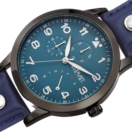August Steiner Retrograde Blue Dial Men's Watch AS8244GN