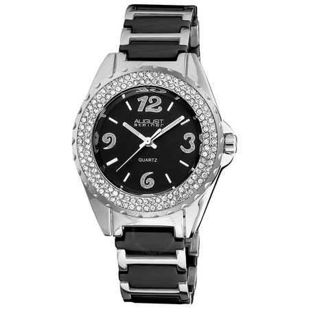 August Steiner Silver-tone Ladies Watch AS8036BK