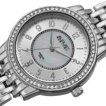August Steiner Silver-tone Dial Ladies Watch AS8246SS