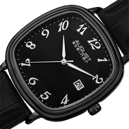August Steiner Black Dial Men's Watch AS8155BK