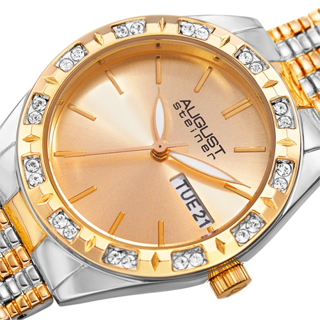 August Steiner Silver-tone Dial Ladies Watch AS8177TTG