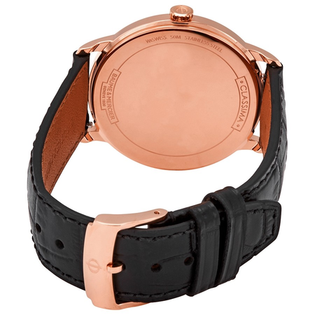Baume et Mercier Classima White Dial Men's Leather Watch 10441