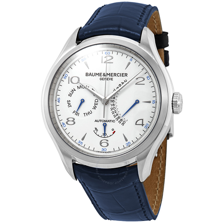 Baume et Mercier Clifton Retrograde Automatic White Dial Men's Watch 10449