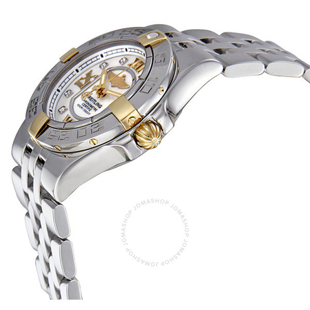 Breitling Galactic 30 Mother Of Pearl Diamond Dial Ladies Watch B1340L2-A680SS