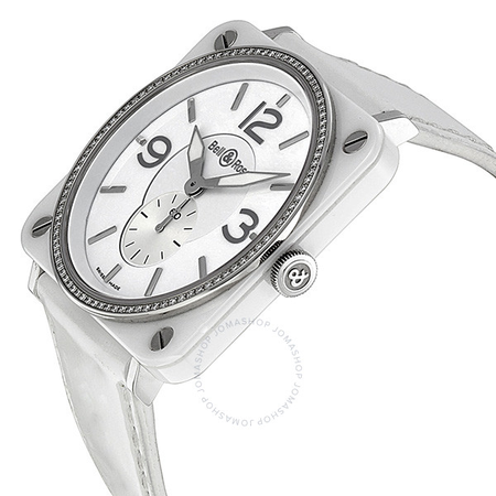 Bell and Ross Bell & Ross Aviation Diamond White Ceramic Ladies Watch BRS-98-WCS