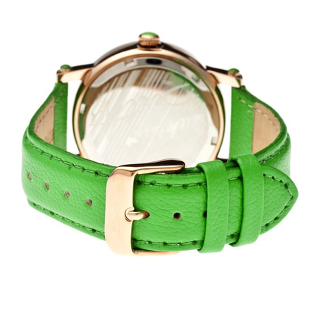 Bertha Isabella Mother of Pearl Green Leather Ladies Watch BR4305