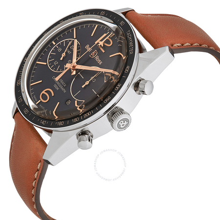 Bell and Ross Vintage Automatic Chronograph GMT & Flyback Men's Watch BRV126-FLY-GMT/SCA