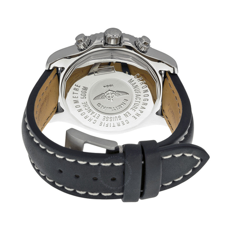 Breitling Superocean Chronograph Steelfish Automatic Black Dial Black Leather Men's Watch A13341C3-BD19BKLT A13341C3-BD19-435X-A20BASA.1
