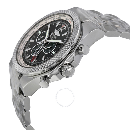 Breitling Bentley GMT chronograph Black Dial Automatic Men's Watch A4736212-B919S A4736212/B919