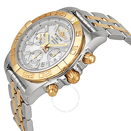 Breitling Chronomat 44 Mother of Pearl Diamond Two-Tone Men's Watch TT CB011012-A698