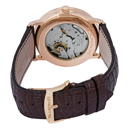 Blancpain Ultraplate 18kt Rose Gold Small Seconds Date & Power Reserve Mechanical Men's Watch 6606-2987-55b 6606-2987-55B
